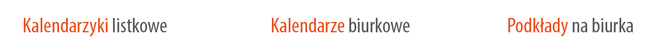 kalendarze trojdzielne